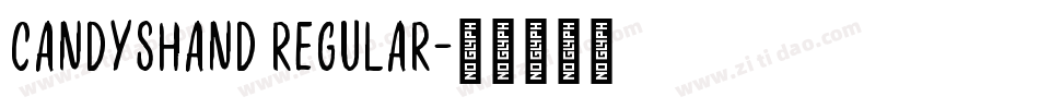 CandysHand Regular字体转换